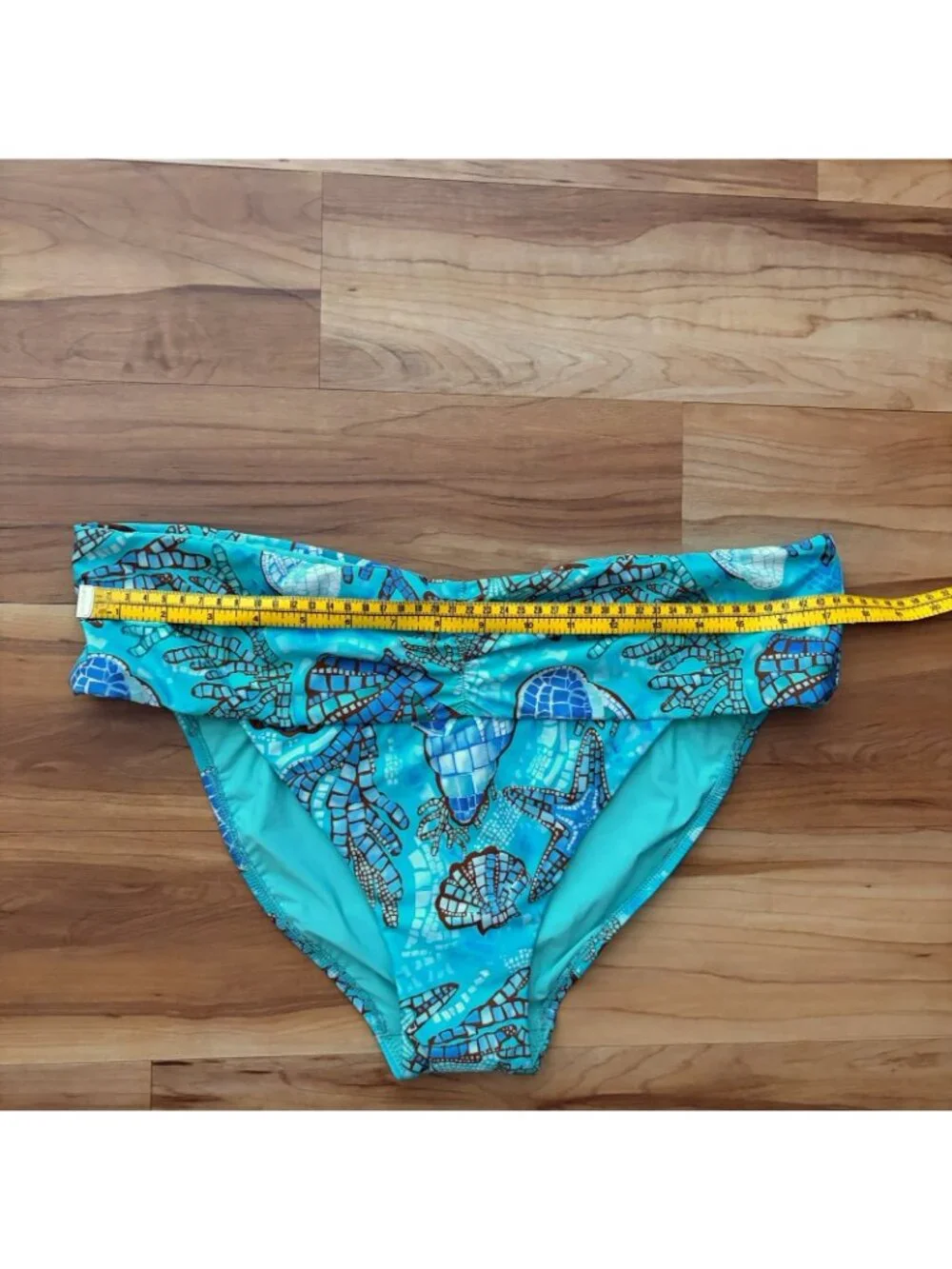 Seafolly Australia Women’s Sz 14 Aqua Hipster Bikini Bottoms Swim Seashell NWT
